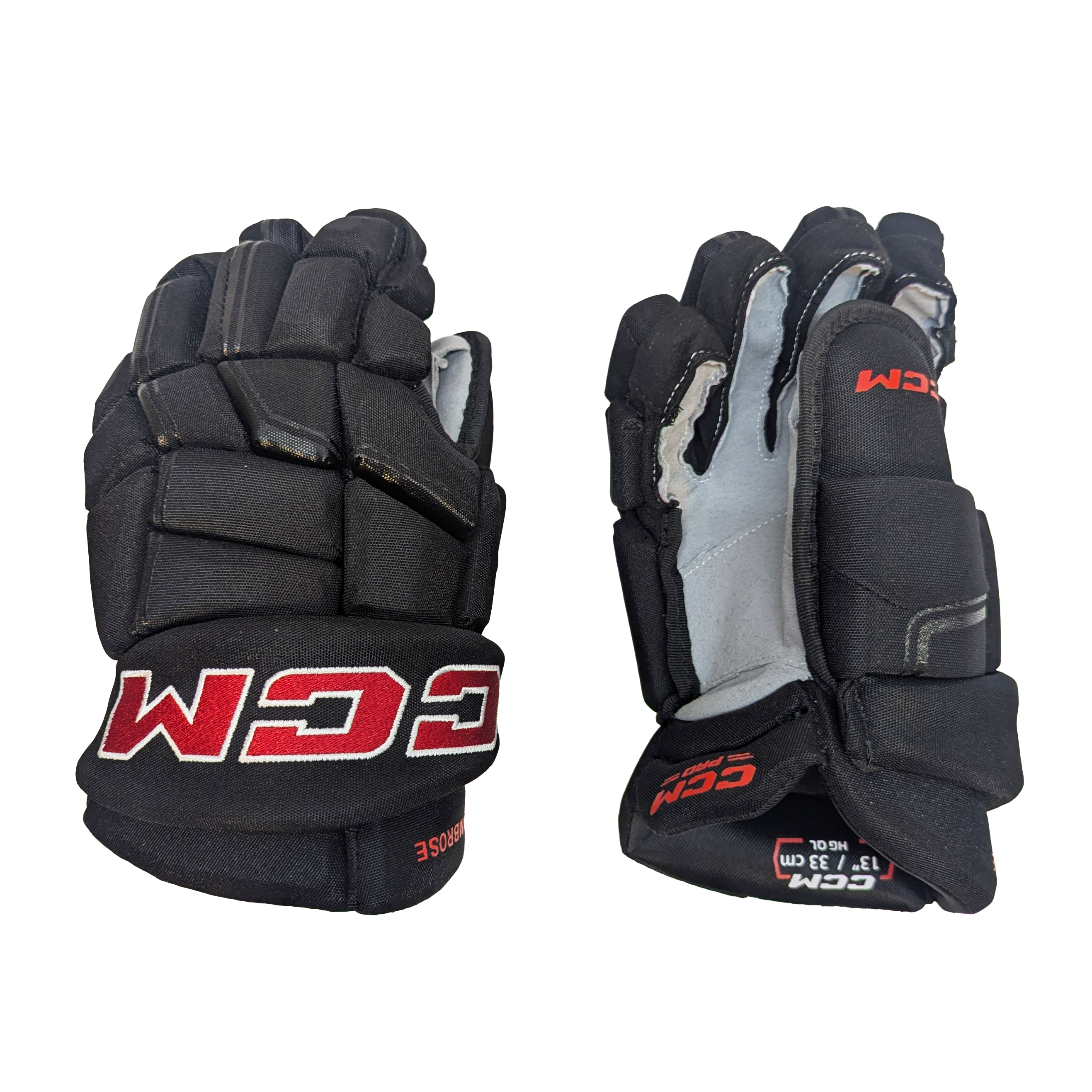 CCM HGQL - Gants Pro Stock Team Canada - Erin Ambrose (noir/rouge)